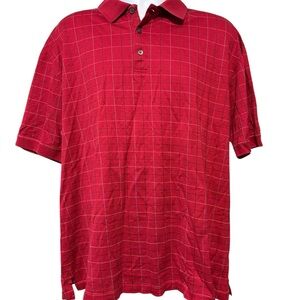 Men’s Ping Classic Red Golf Polo Shirt Size XL